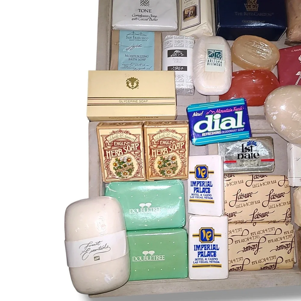 36 Vintage Hotel Motel Bar Soaps Ritz Carlton Hilton Las Vegas Travel Lot